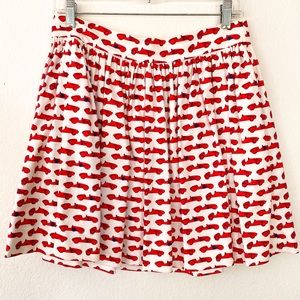 Kate Spade Red Car Skirt